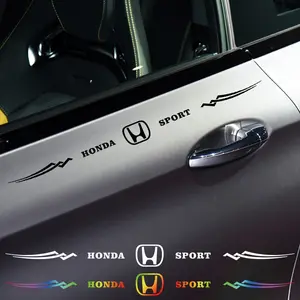 Reflective Car Stickers for Honda Jazz Fit Avancier Crv Accord Vtec City Prelude, Personalized Body and Door Decoration Accessories