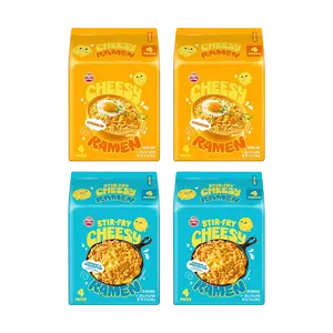 OTTOGI Cheddar Mascarpone Cheese Ramen 440g x 2 + Cheddar Cheese Ramen 444g x 2 - Korean Instant Noodles Multipack