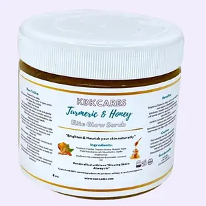 Elite Glow Turmeric & Honey Scrub for Radiant Skin Organic Blend Organic Blend