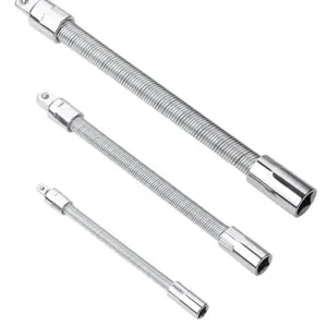 Universal Multi-Socket Wrench with 3 Flexible Shafts & Extension Rod – Ideal for Home, Car, and Office Repairs