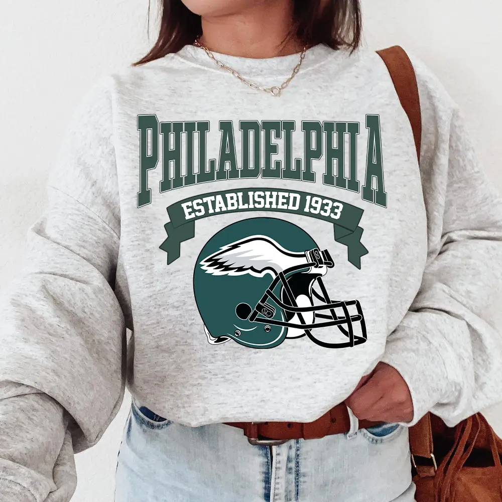 Vintage Philadelphia Football Pullover Sweatshirt - Sunday Game Day Fan Apparel