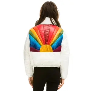 SUNBURST APRES PUFFER JACKET - GLOSSY WHITE