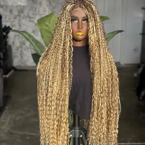 Lauxery closure %100 human hair boho wig,This wig is all %100 raw hair no synthetic added!She is a 30inches ready to ship.No glue needed.