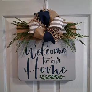 15 in Square Welcome sign