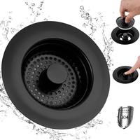 Black - All Metal Shell with 1 Metal Strainer