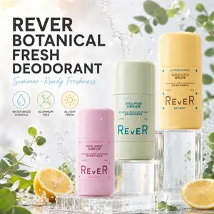 【NEW ARRIVAL】REVER Botanical Fresh Deodorant Stick 40g | REVER Water-Based Aluminum-Free Deodorant | No Baking Soda No Alcohol | Zinc Ricinoleate + 7 Plant Extracts Odor Control | 8D Hyaluronic Acid Sensitive Skin Safe