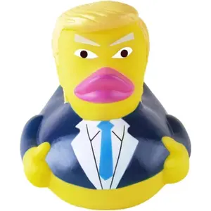 Funny Self-Recovering Large Rubber Duck Bath Toys - 4 Inch (1 Piece) - Jeep Car Dashboard Decorations,, Kids Birthday Party Favor