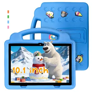 New Upgrade 10.1 Inch Kids Tablet with 3GB RAM 64GB ROM, 5G Wi-Fi, Dual Camera, Parental Control & Shockproof Bumper Case, Includes Blue/Pink, Complete Student Bundle (Power Adapter NOT Included) - Ideal Christmas Birthday Gift