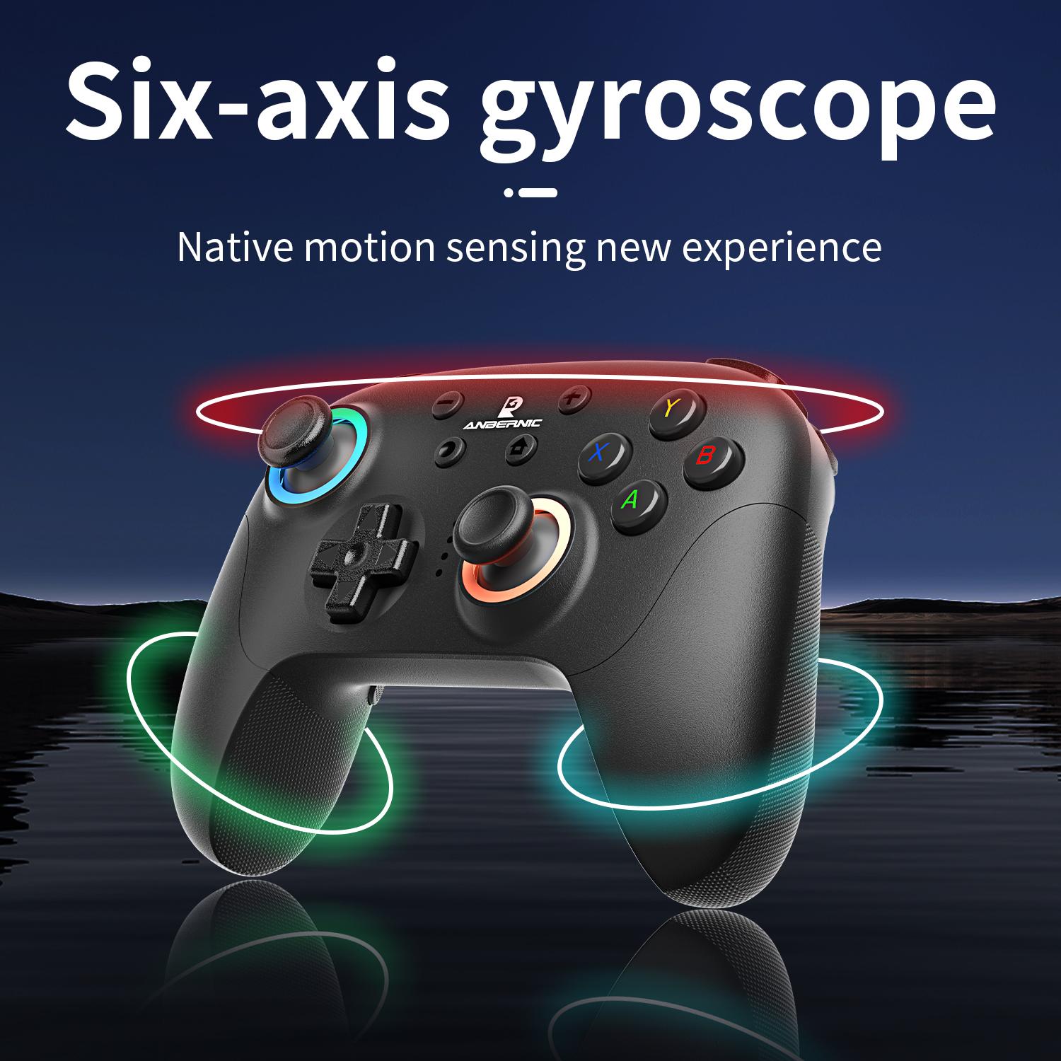 ANBERNIC RG P01 Game Controller Compatible For PC Steam Switch Android IOS Connection Methods Bluetooth 5.3/Wired/2.4G Wireless Game Console Accessories Give high-end gifts Smartphone