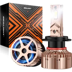 2017 Kia Forte Koup H7 90W 6000K White IP68 LED Headlight Bulbs 2PCS SEALIGHT X6S