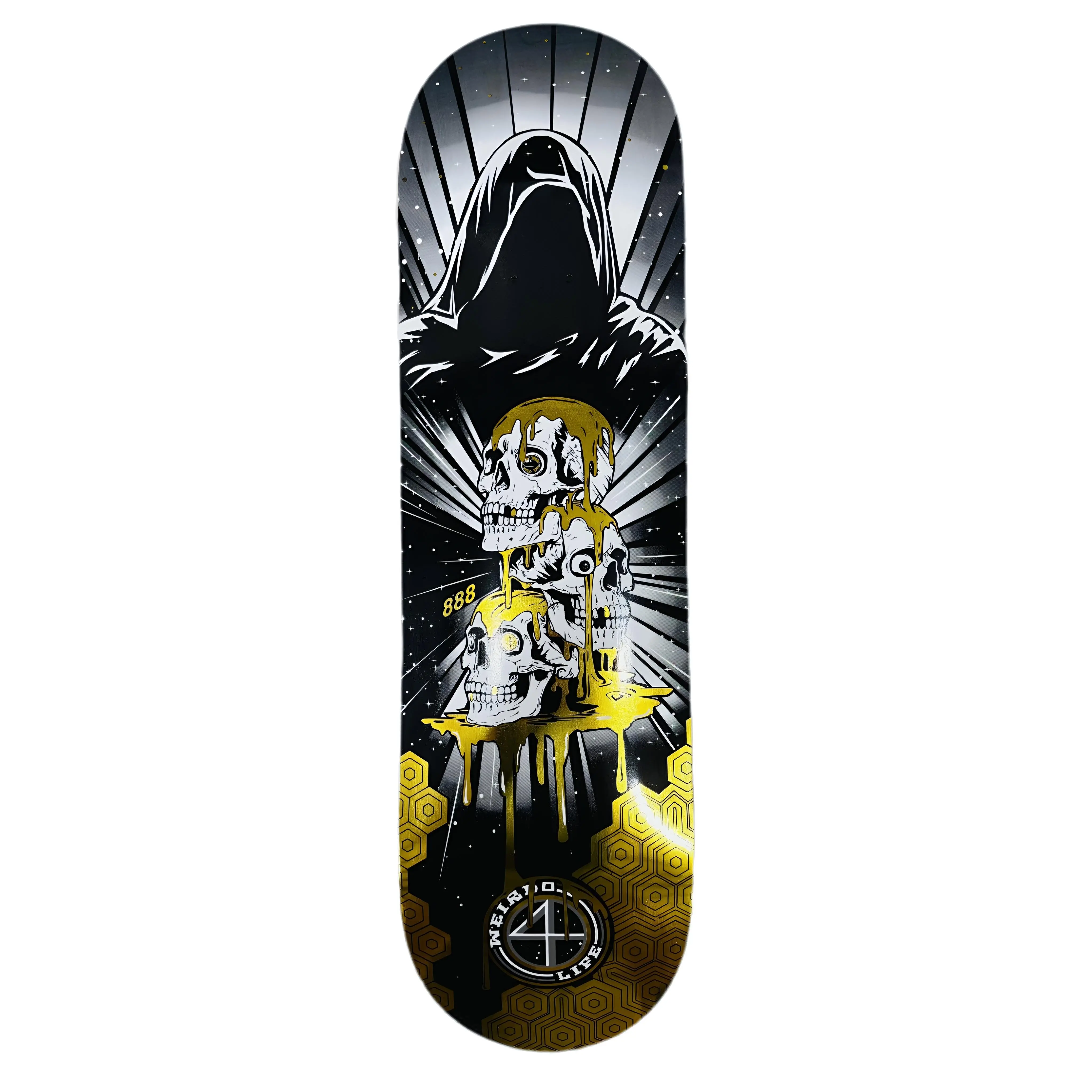 “Grim Skull” Skateboard by 888