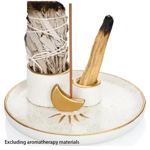 Palo Santo Stand for Modern Incense and Cone Burner, Aromatic Palo Santo Wood for Home Purification, Ideal for Meditation and Yoga