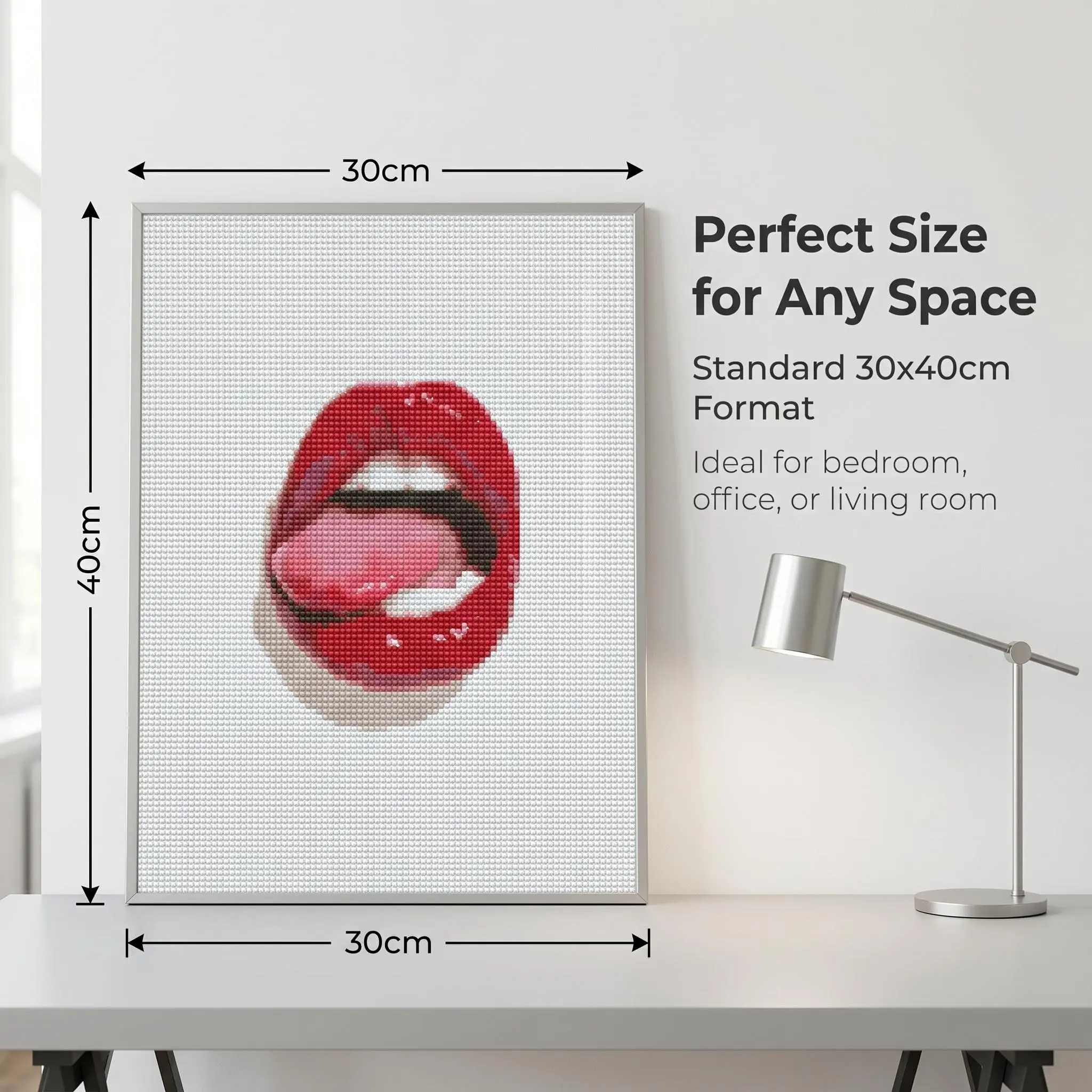Round Drill Diamond Painting Craft Kit - 30×40 cm/11.81×15.7 in Canvas, Beginner-Friendly DIY Decoration, Adult Gift, No Frame Included