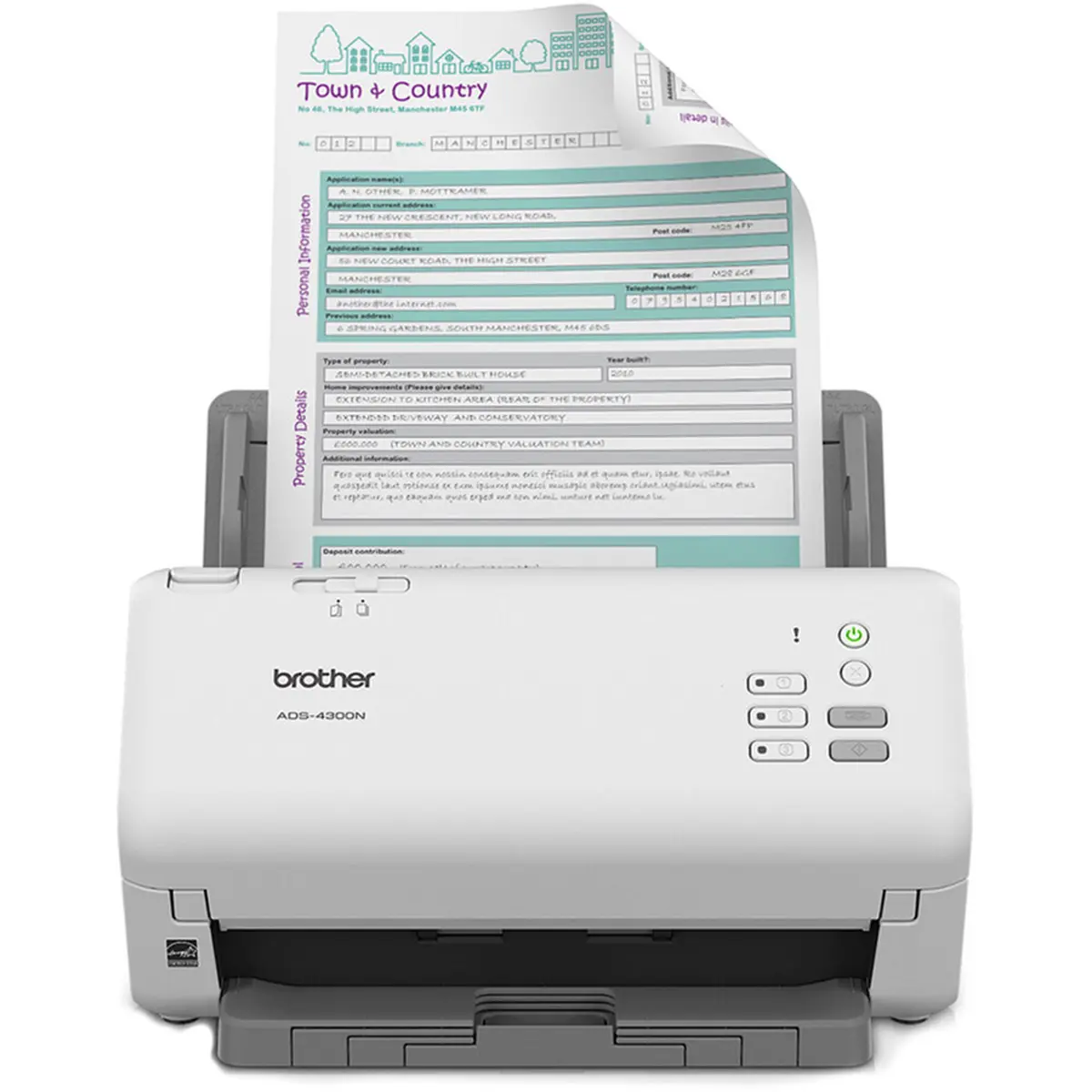 Brother ADS-4300N High-Speed Professional Duplex Desktop Scanner