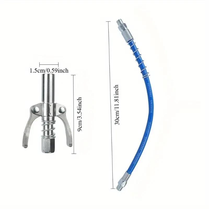 Lock-clamp high-pressure grease nozzle; new model grease gun tip; electric and manual grease guns; manual grease nozzles