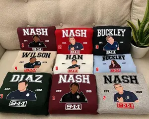 9-1-1 Character Group T-Shirt, Evan Buckley Shirt, Bobby Nash Shirt, 911 Movie Shirt, American TV Series Shirt, 911 Fan Gift, Gift For Him