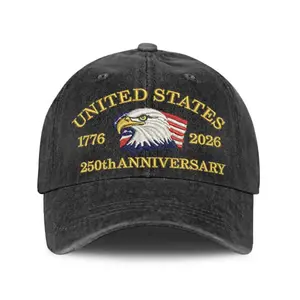 USA 250th Anniversary 1776-2026 Printed  Men's and women's Hat - Patriotic Eagle American Flag Baseball Cap,Perfect Gift