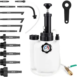 3L Transmission Fluid Transfer Pump, Transmission Fluid Pump Kit, Fluid Transfer Pump with 13 ATF Adapters, Automotive Transmission Oil Change Tool, Suitable for , , SUV