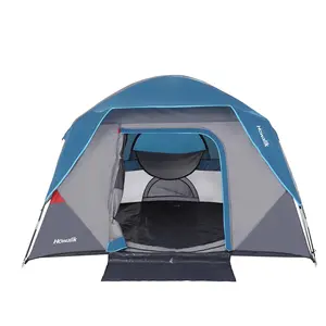 GARVEE 4-Person Dome Tent - Waterproof Double Layer With Rainfly, Fiberglass Poles, Lightweight Easy Setup for Family Camping & Hiking