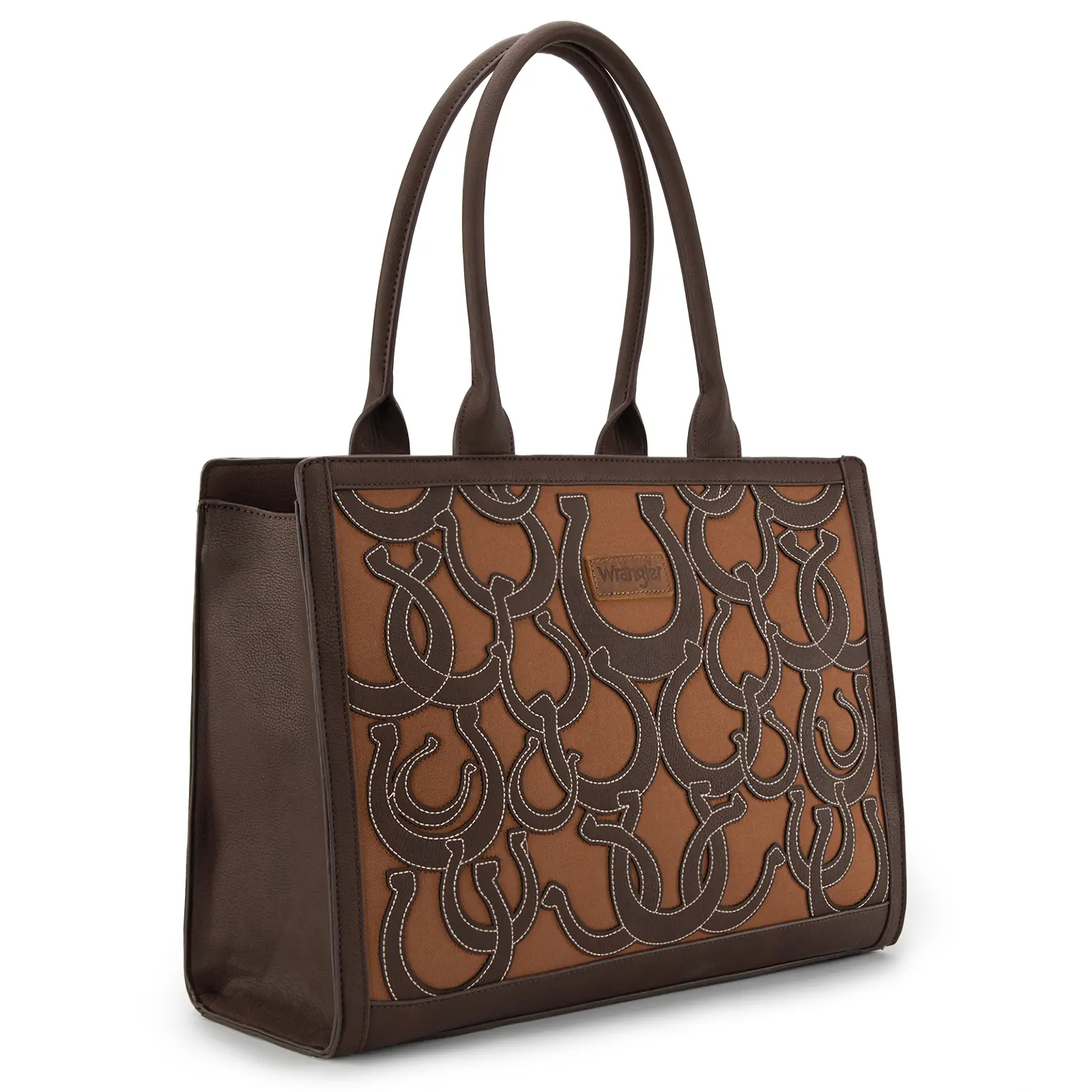 Wrangler Horseshoe Cutout Carry-All Large Tote Bag for Women