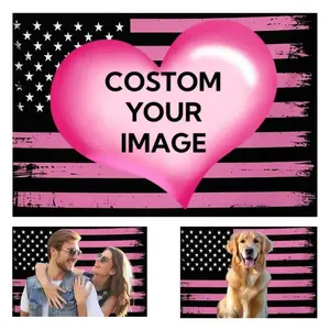 Custom America Flag Personalized Flags Design Your Image Funny Tapestry Poster For Decorate Club valentine's gift for bf Decoration Photo mothersdaygift