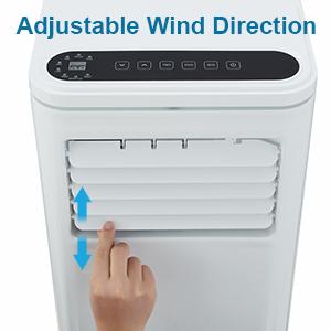 GARVEE 10000BTU Portable Air Conditioner 3 in 1 with LCD Display Remote Control, Fast Cooling Up to 450 sq.ft, AC Cooling, Dehumidifier, Fan for Bedroom, Office White