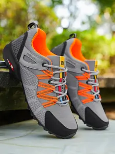 Men's Lightweight Outdoor Sports Shoes, Low-Top Hiking Boots, Anti-Slip PVC Sole, Breathable Round Toe, Suitable for Sport & Travel