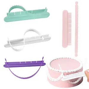 4PCS Cake Arch Guide Tool,Adjustable Fondant Cake Arc Ruler,Practical Baking Writing Swag Guide Gadgets Accessories,Decorative Marking Divider Aid,Pastry Decorating Supplies for Home Kitchen Bakeries