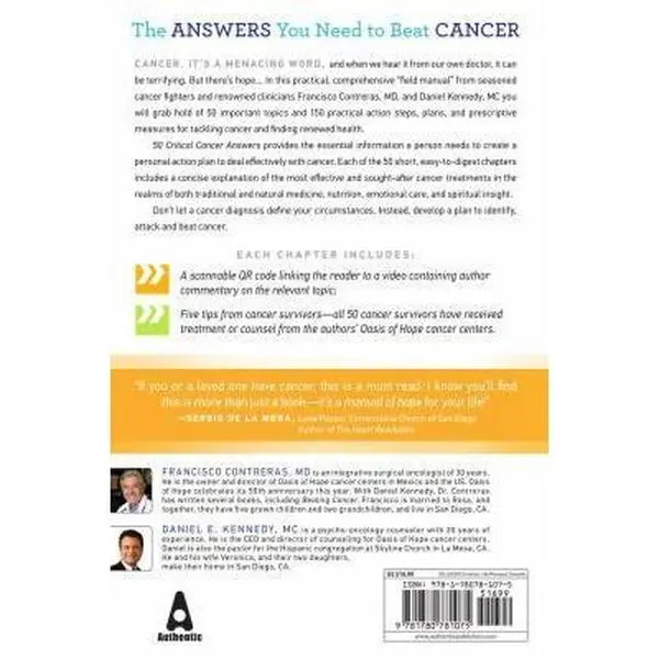 USED-50 Critical Cancer Answers: Your Personal Battle Plan for Beating Cancer by Francisco Contreras (Paperback)