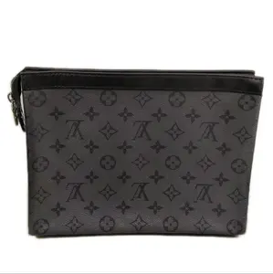 Pre-owned Canvas Clutch Louis Vuitton Monogram Eclipse Toiletry Pouch 26