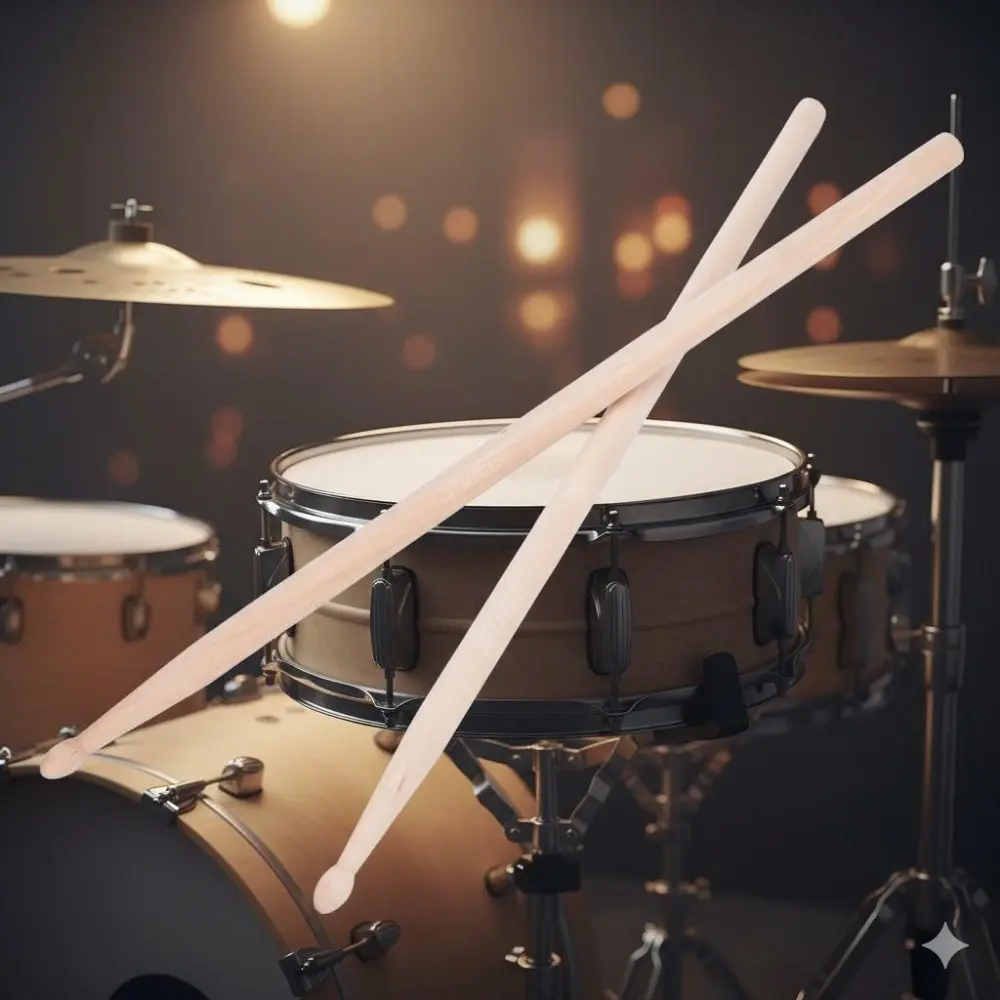 Professional Anti-Crack Drum Sticks - Durable & Wear-Resistant, Non-Slip Grip & Sweatproof Design for Stage Performance, Practice, and Studio Rehearsal. Perfect for Band Practice & Live Shows.
