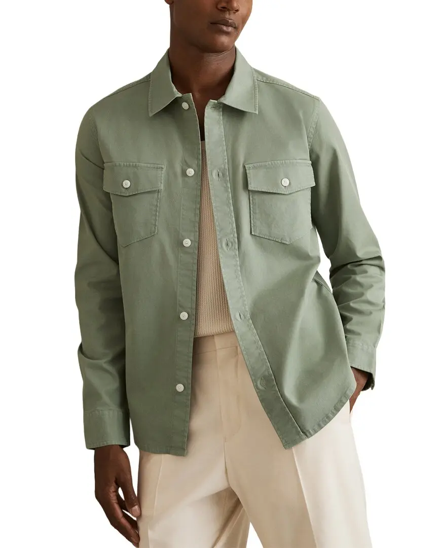Reiss Malaki Cotton Twill Tw Casual Shirt
