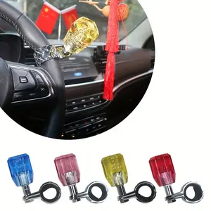 Aluminum Steering Wheel Spinner Assist Knob, Universal Crystal Handle Driving Power Ball with Bearing for Vehicle Control Assistance-G