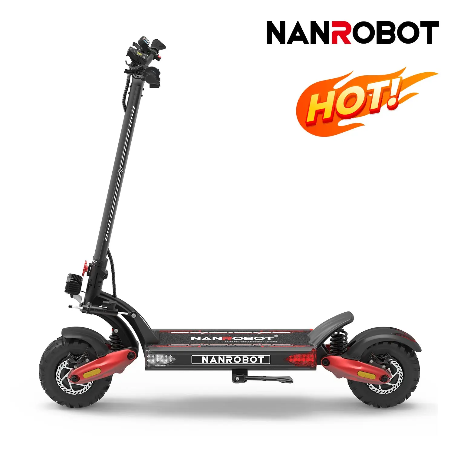NANROBOT LS7+ 72v Electric Scooter for Adults - 74.5mph Fastest Speed, Dual 3000W Motor, Long Range