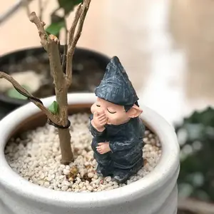 High-Quality Resin Craftsmanship, Durable & Weather-Resistant Design, Perfect Garden Decor Addition, Enhances Outdoor Ambiance, Garden Gnome Statue