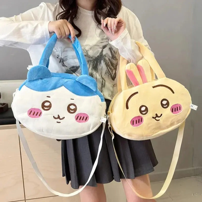 Chiikawas Handbag Kawaii Usagi Hachiware Shoulder Bag Girls Boys Large Capacity Crossbody Bag Fashion Portable Storage Bags Gift