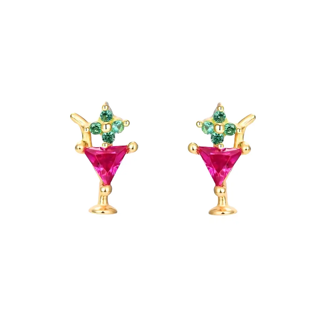 Martini Stud Earrings