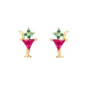 Martini Stud Earrings
