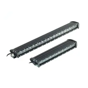DUAL SLIM SERIES Multi-Size Offroad Bars & Work Lights - Polycarbonate Waterproof Automotive-Motorcycle Lighting Fixtures with Mounting Ends