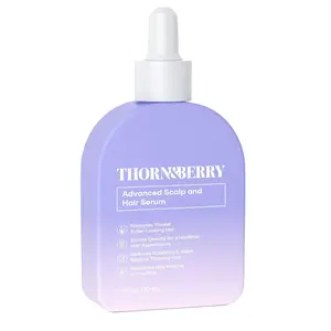 Thorn & Berry Scalp Serum For Thinning Hair & Density Booster | Thickening Biotin Hair Growth Serum With Rosemary Oil, Peppermint, Peptides | Topical Caffeine Strengthening Treatment For Thicker Hair