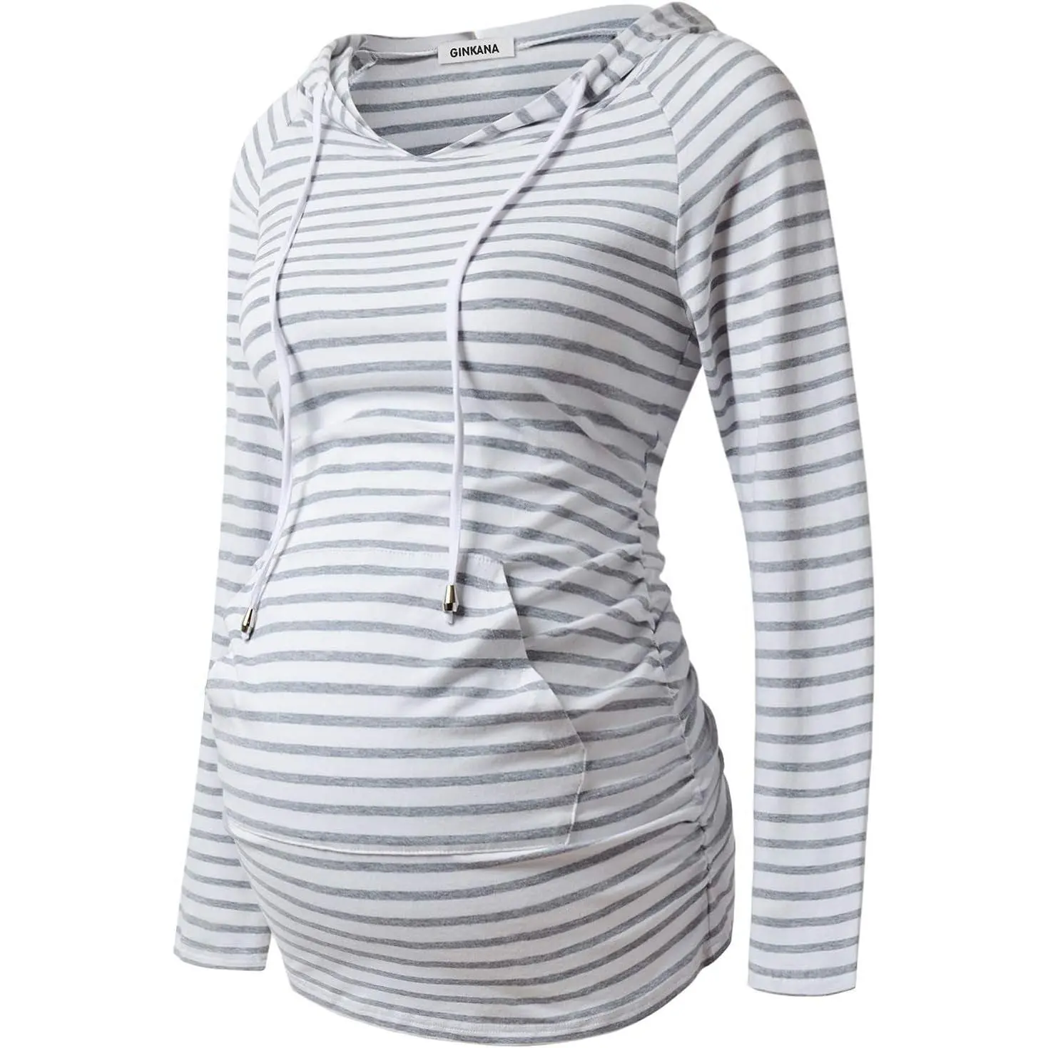 Maternity Hoodie Long Sleeves Shirts Casual Maternity Top Pregnancy Sweatshirt Casual Clothes