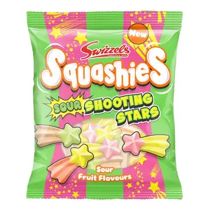 Swizzels Squashies Sour Stars 100g, Sour Shooting Sweets (Pack of 1)