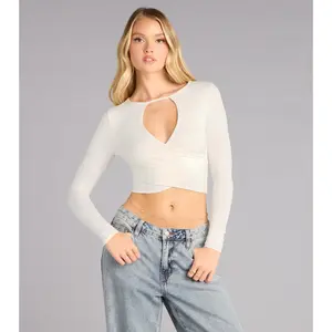 Hint of You Keyhole Crop Top