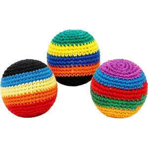 Footbag Purely Handmade Kick Sack Balls for Adults, Multiple Colors Suitable for Beginners for Coordinating Balance Exercises