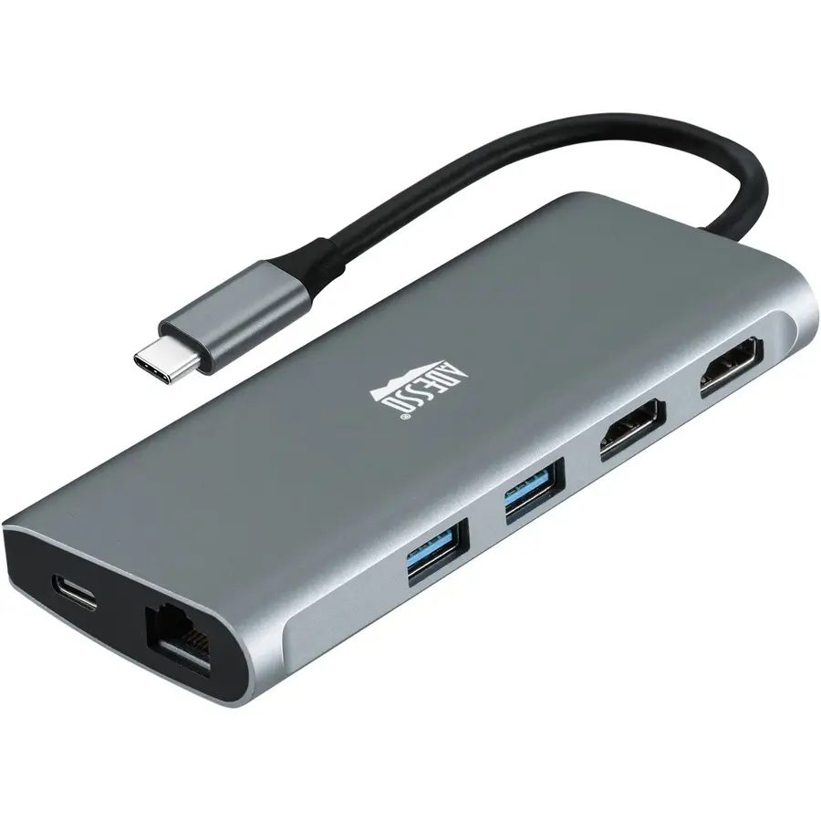 Adesso 9-in-1 USB-C Multi-Port Docking Station TAA Compliant