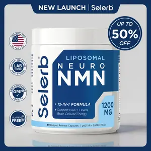 Selerb Liposomal Neuro NMN Complex – 1200 mg | NMN 500 mg | TMG | CoQ10 | Resveratrol Blend Supports Cellular Energy & NAD+ Levels | Brain Focus & Daily Vitality Support – Dietary Supplement