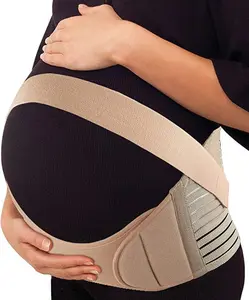 S.G Inc Maternity Belly Bands for Pregnant Women – Adjustable Belly Band for Pelvic & Back Pain – Ideal Pregnancy Belt for All Stages of Gestation – Pregnancy Must Haves for To Be Moms (Beige, M)