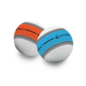 Used Taylormade Tour Response Stripe Golf Balls Assorted Colors - 1 Dozen