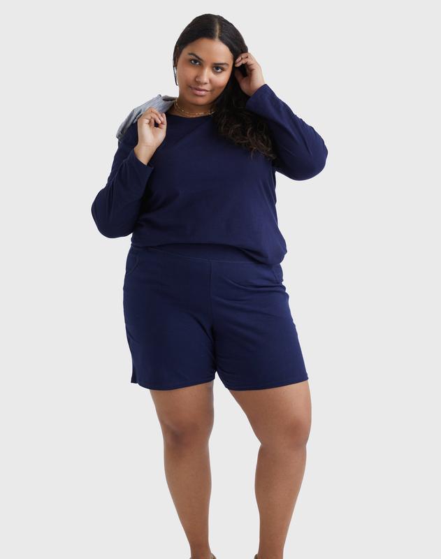 Hanes Just My Size Women's Cotton Jersey Pull-on Shorts 7" (plus ) Comfortable Fit Soft Stretch Fabric Breathable Oj206