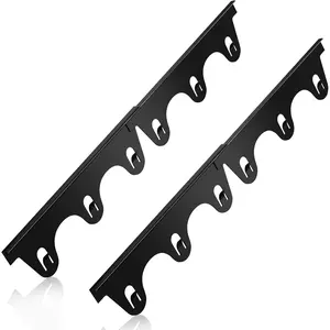 Stove Gap Covers Stainless Steel, 2Pack Retractable Stove Gap Filler (13.8"-27.5" Length, 0.79" Width), Heat-Resistant Guard & Range Trim Kit Between Stove Top & Counter-Black